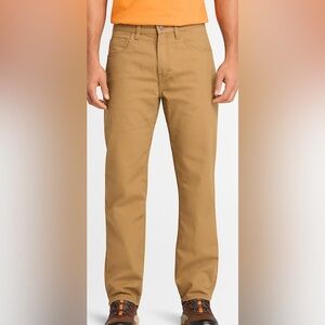 Timberland Pro Mens Iron Hide Flex 5 Pocket Work Pants Brown 42X30